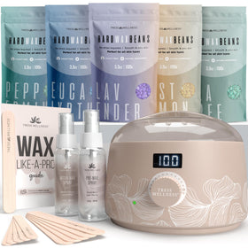 Tress Wellness waxing kit warmer with digital display for precise temperature control