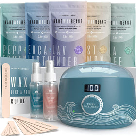 Tress Wellness waxing kit digital warmer provides precise temperature control for smooth waxing