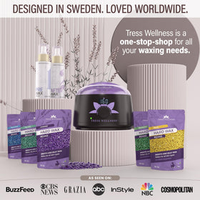 Tress Wellness protective collars shield skin from wax splatter