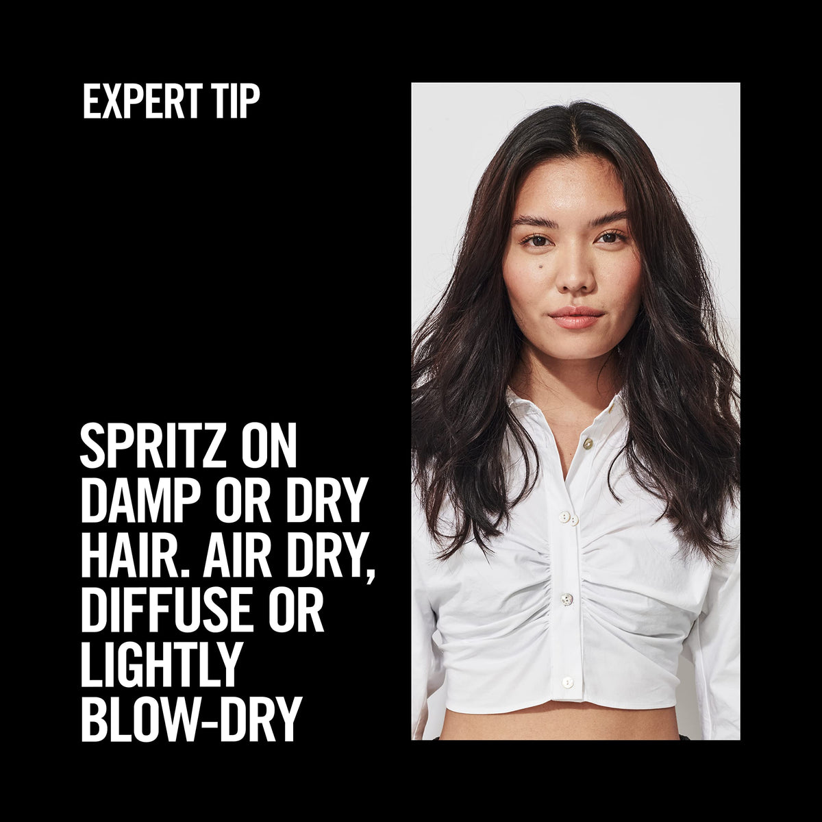 TRESemme One Step packaging emphasizes quick, convenient styling with a matte finish