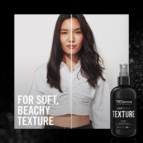 TRESemme mist on hair showing textured, grip-enhanced look
