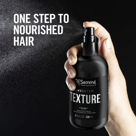 TRESemme One Step Texture Mist spray in action for quick texture and grip