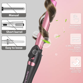 Tresses Touch fast-heat feature heats in 30 seconds for quick morning styling