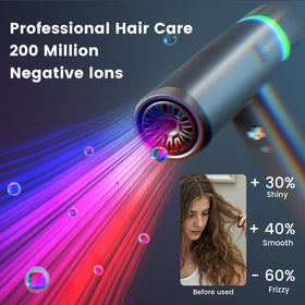 Tresses Touch hair dryer 1600W motor powering quick drying sessions