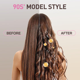 Tresses Touch Anti-Scalding Tip keeps styling safe.
