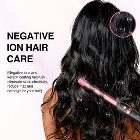 Tresses Touch tourmaline ceramic coating protects hair during styling