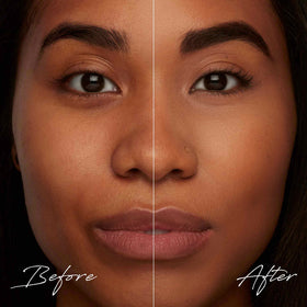 TRE'STIQUE Brow Gel dual-bristle wand sets and tints brows.
