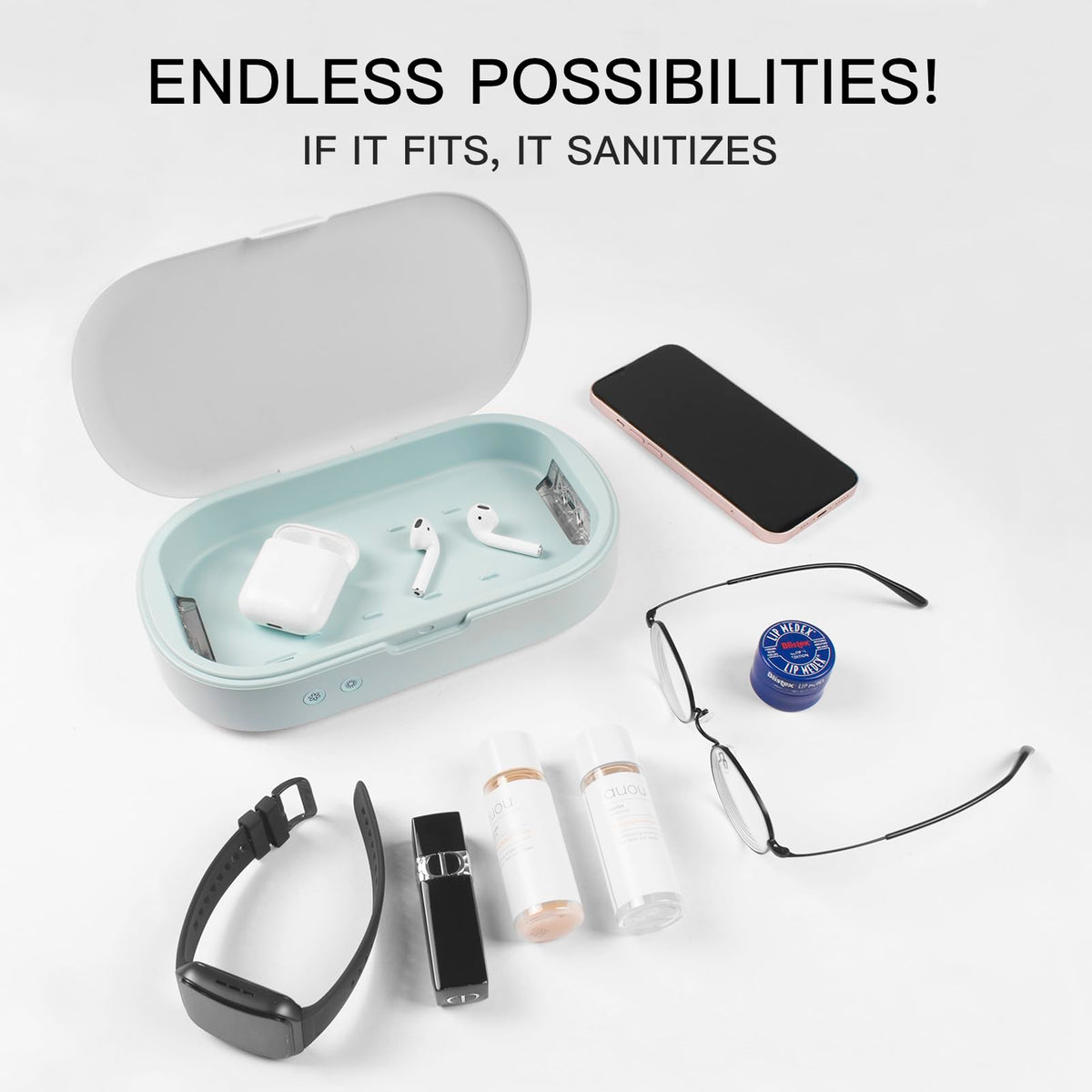 trettitre UV light box phone fit with device inside for safe sanitizing