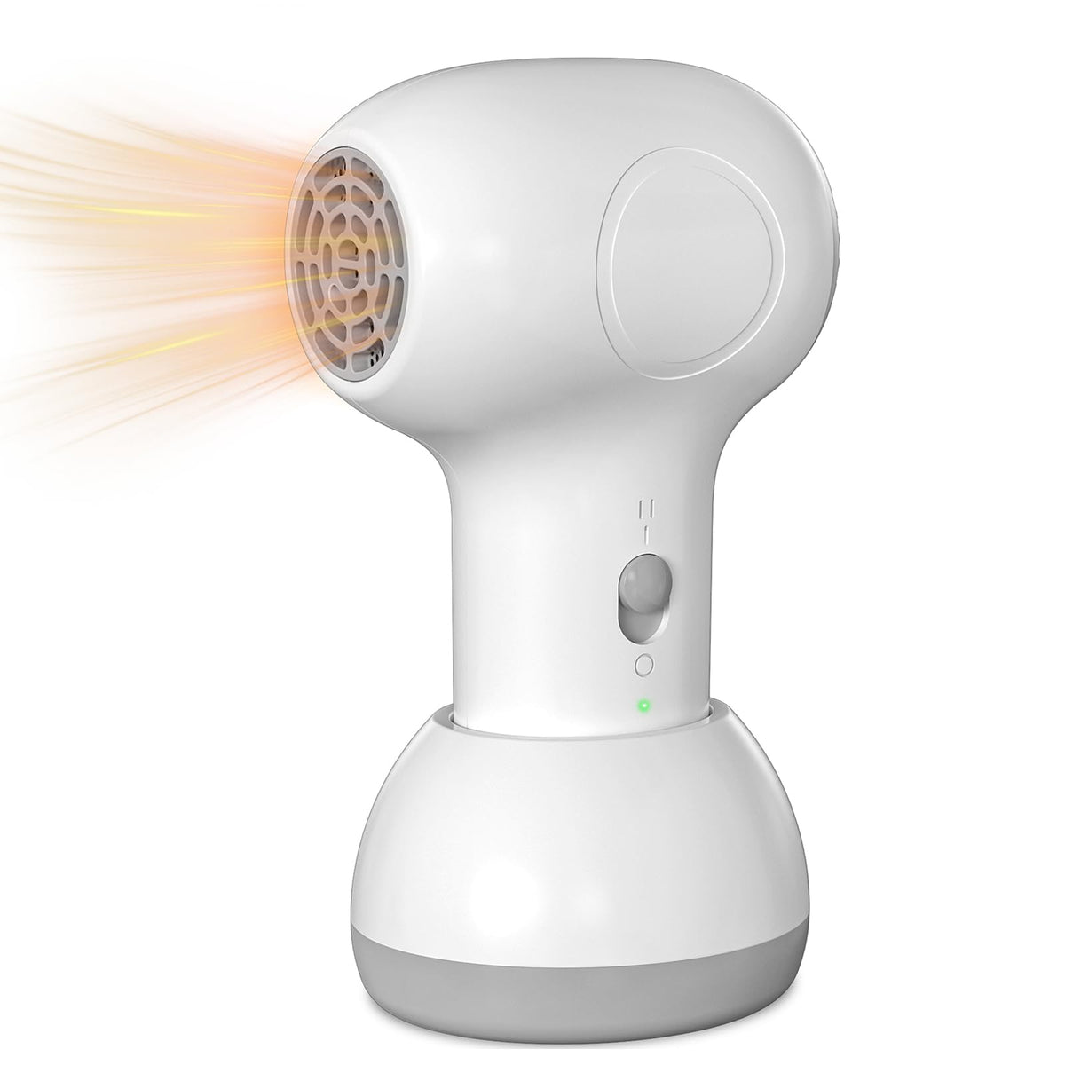 Trewf cordless hair dryer for baby with base and charging dock for easy on-the-go drying.