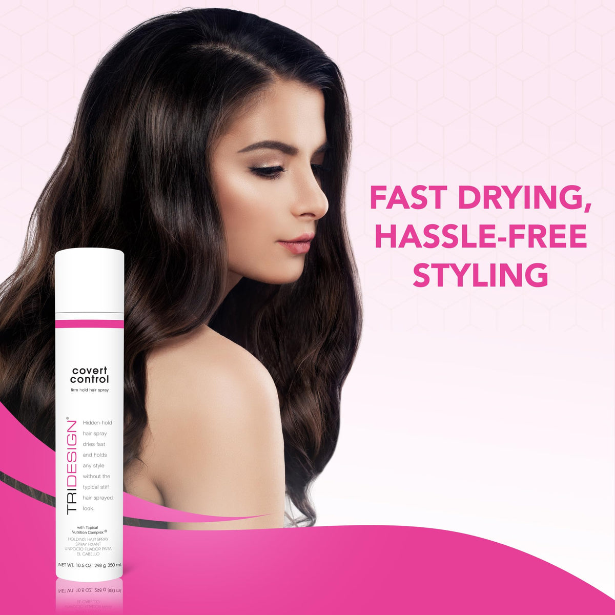 TRI Design Covert Control invisible-hold finish for natural look