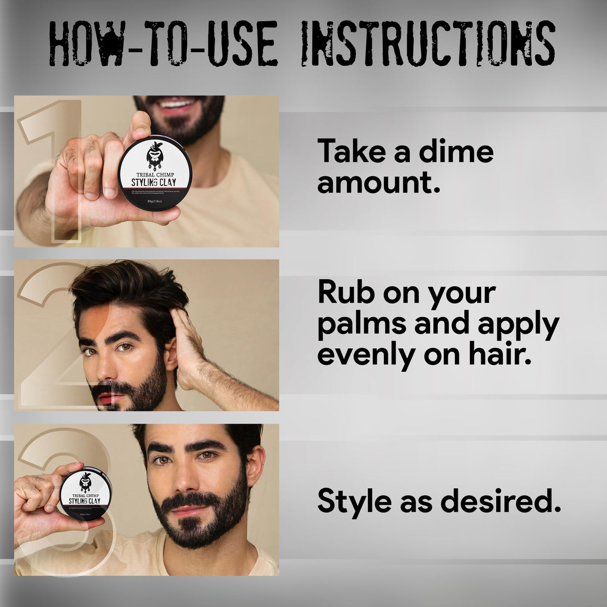 Tribal Chimp cruelty-free formula highlighted for ethical grooming choices.
