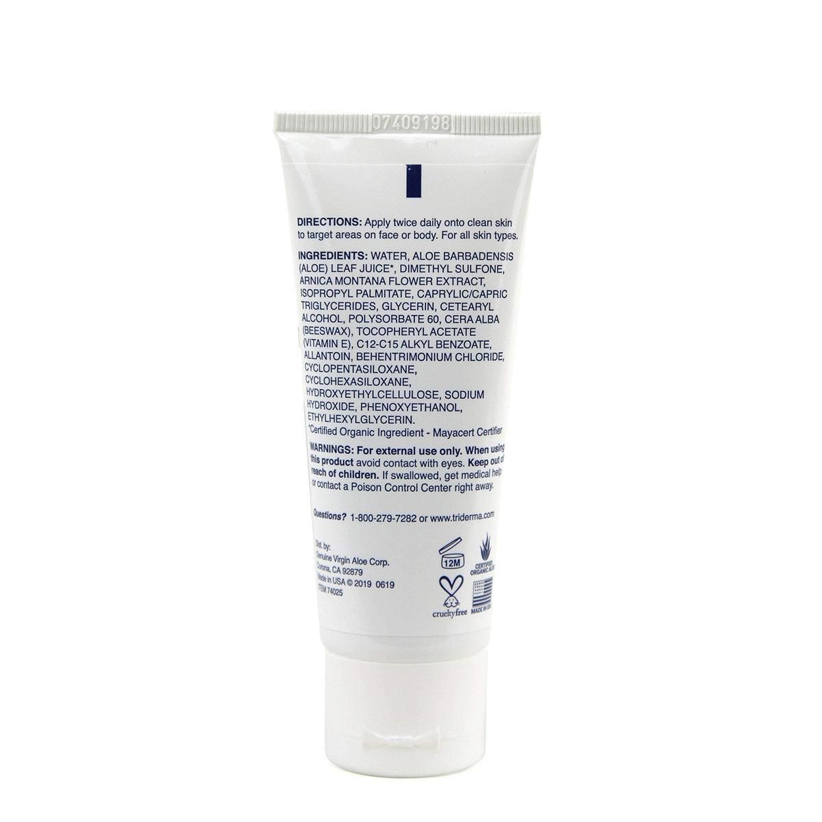Arnica Montana and MSM imagery with TriDerma Vein Defense emphasize natural ingredients