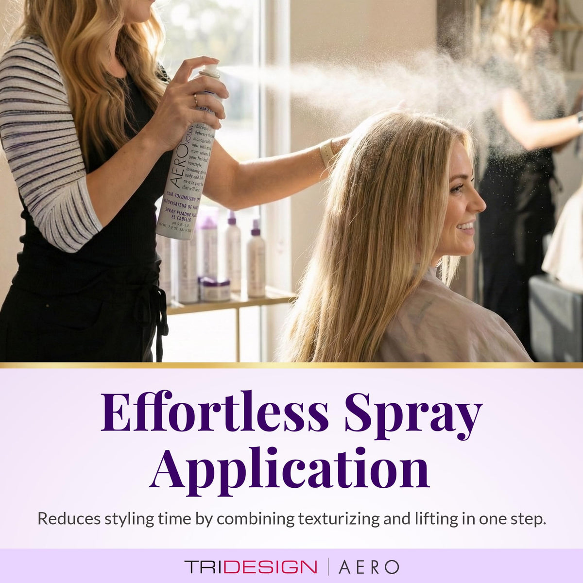 TRIDESIGN Aero Body Infusion boosts blow-dry volume with a light, airy finish