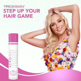 TRIDESIGN Aerogel hairspray pack of 6 supports all-day styling.