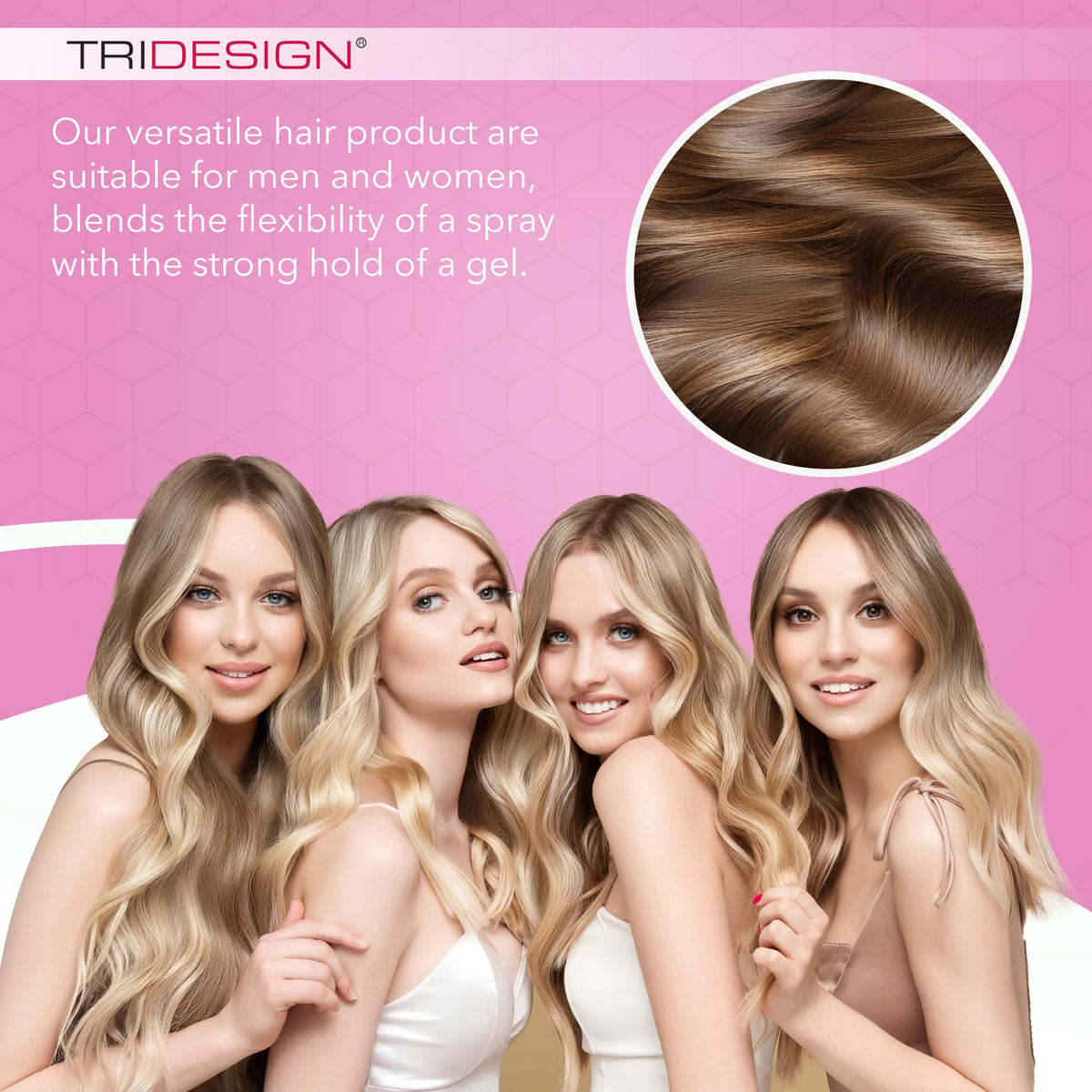 TRIDESIGN Aerogel volumizes roots for a fuller look.
