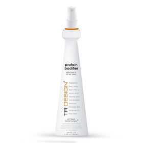 TRI Design Protein Bodifier bottle-front view showing lift for fine hair.