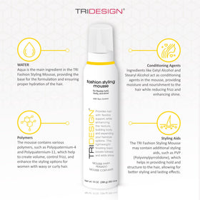 TRIDESIGN TRI Fashion Mousse foam texture smoothing frizz