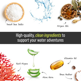 TRIHARD label close-up highlights aloe and minerals for hair care.