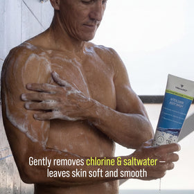 TRIHARD bottle emphasizes plecotech technology for sensitive skin protection.