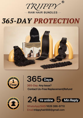 Triippy Body Wave bundles maintain quality for up to 24 months.