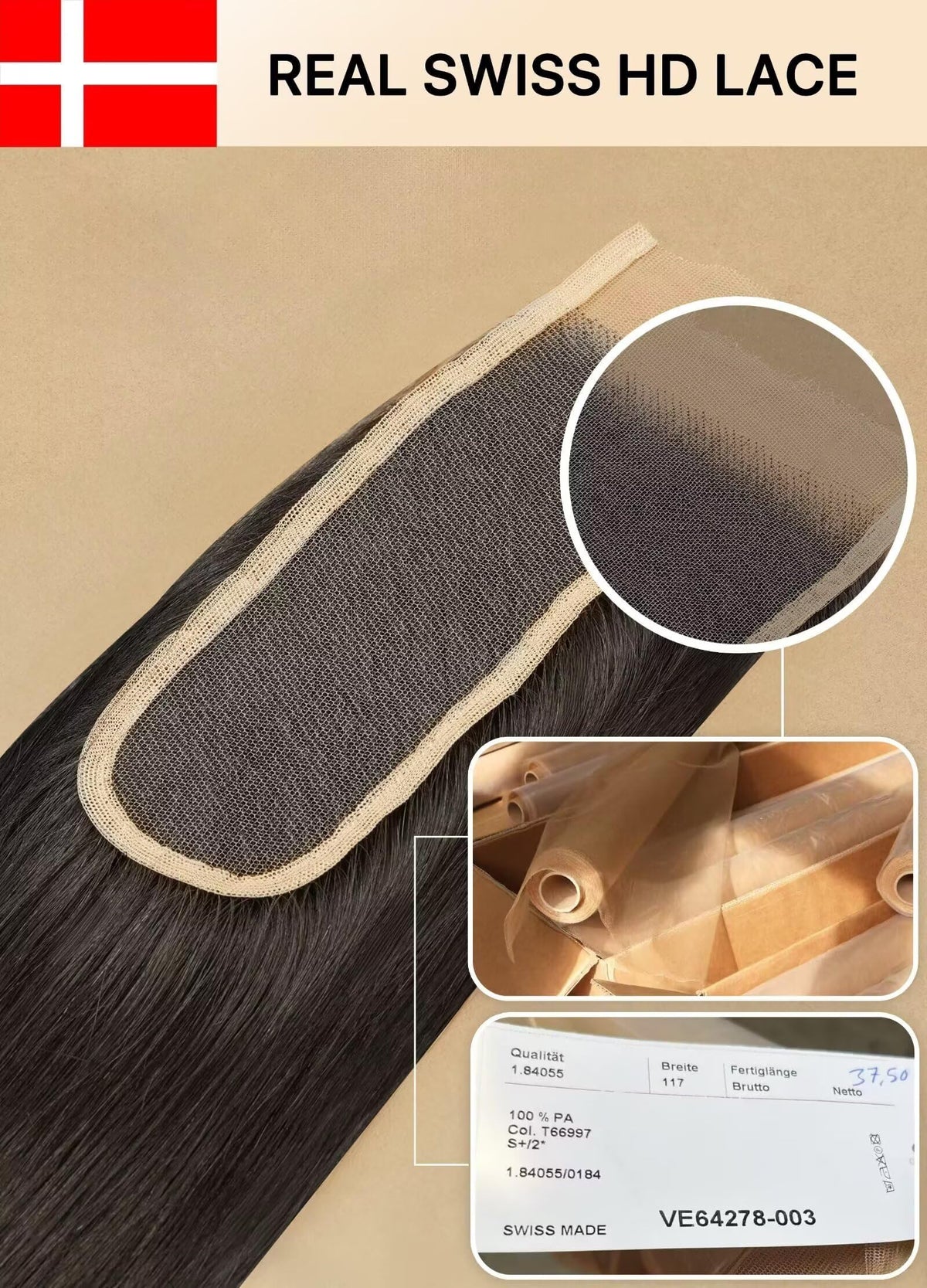 Triippy knots appear sturdier with raw Cambodian hair in a close-up