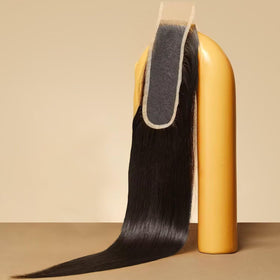 Triippy raw hair 2x6 hd lace closure straight blends naturally with skin tone