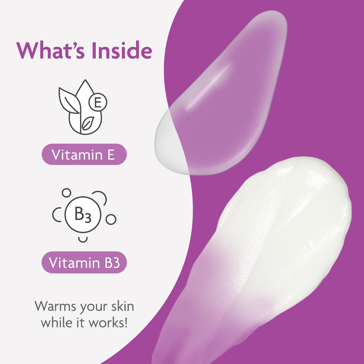 TriLASTIN cream texture visible on arm for easy application.