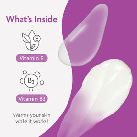 TriLASTIN cream texture visible on arm for easy application.