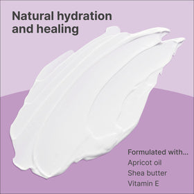 TriLASTIN cream texture shown as it absorbs into skin