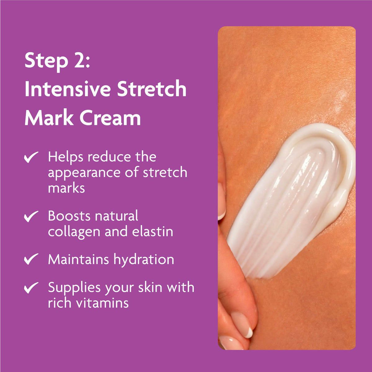 TriLASTIN stretch-mark serum accelerator close-up with smooth texture.