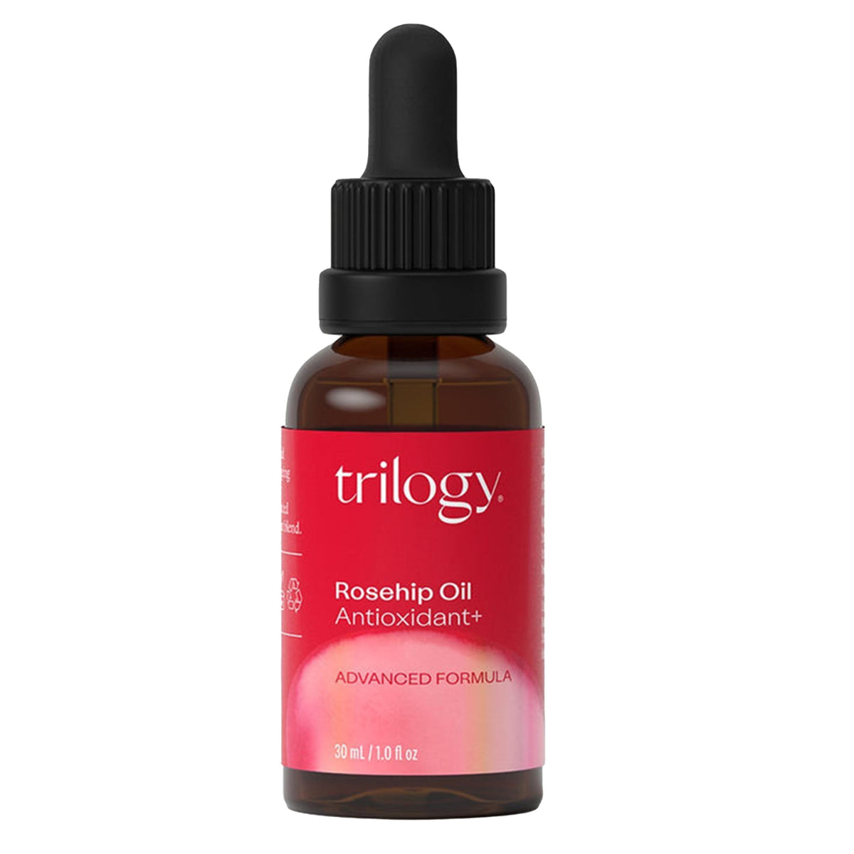 Trilogy Rosehip Oil Antioxidant+ bottle for daily hydrating nourishment