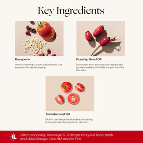 Cranberry oil in Trilogy Rosehip Oil Antioxidant+ supports brightness