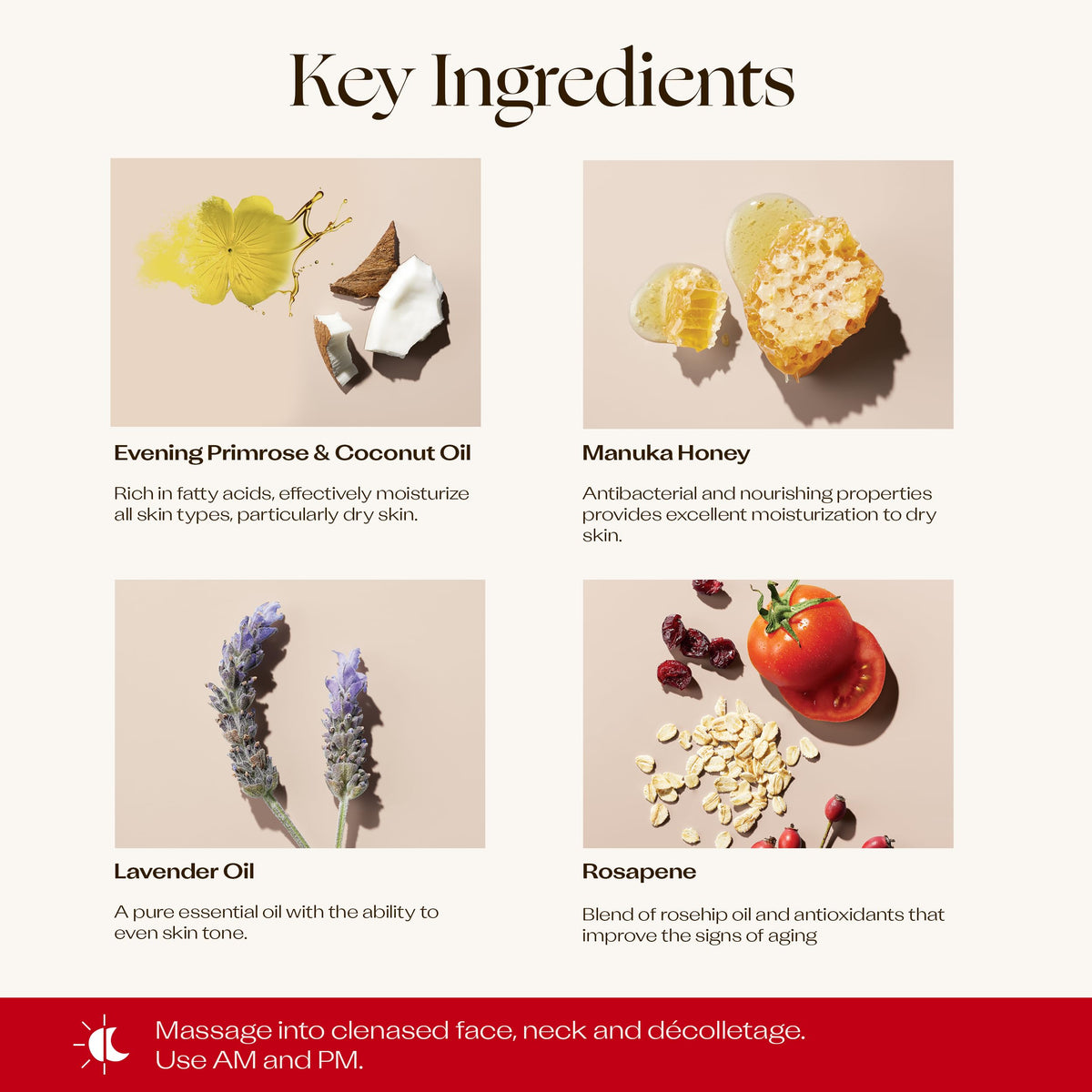 Trilogy Evening Primrose and coconut oils boost softness.