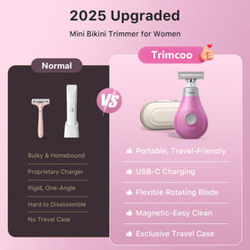 Trimcoo IPX6 waterproof design for wet or dry shaving