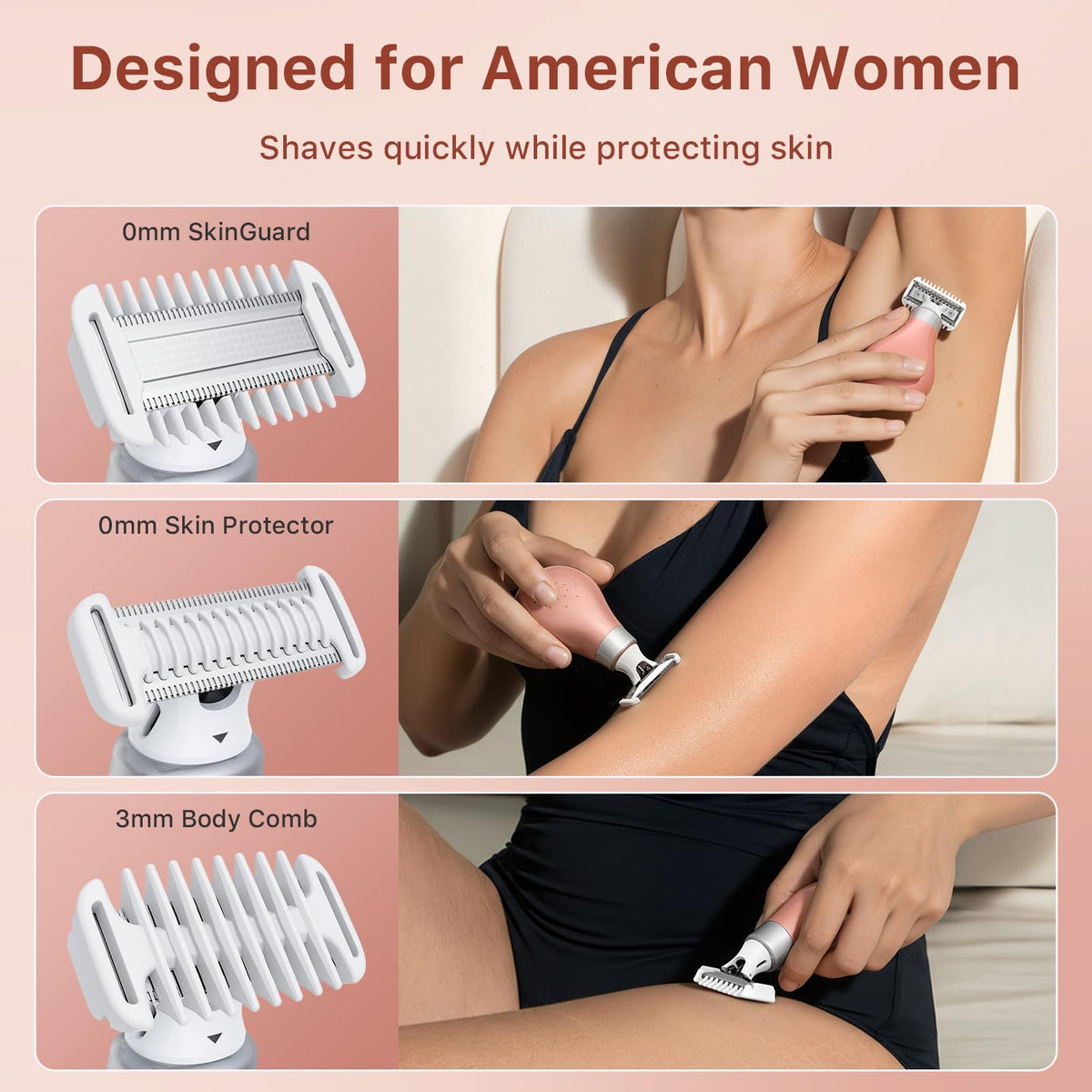 Trimcoo bikini trimmer USB-C charging keeps you ready on morning routines.