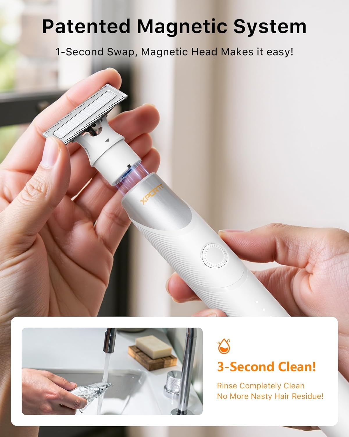 Trimcoo painless trimming glides smoothly over contours with minimal irritation