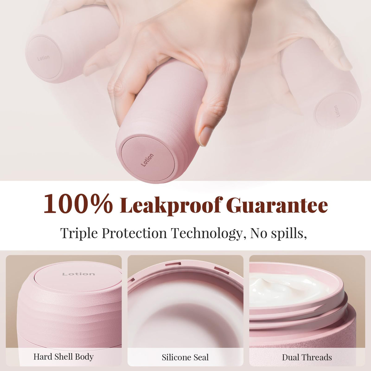 Trimcoo PLA hard-shell jars demonstrate odor-free storage for skincare on the go.