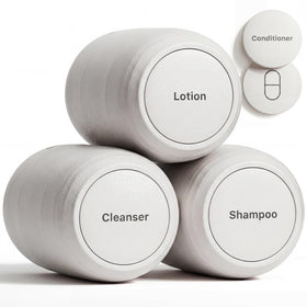 Trimcoo travel jars with ultra leakproof seal for secure liquids on the go.