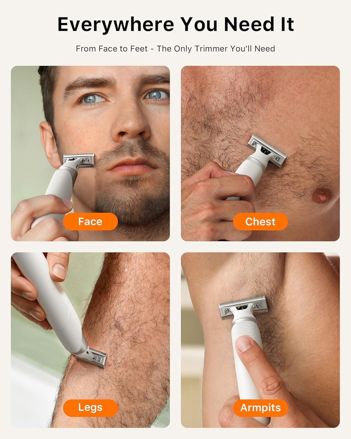 Trimcoo waterproof trimmer enables safe wet-dry grooming in the shower