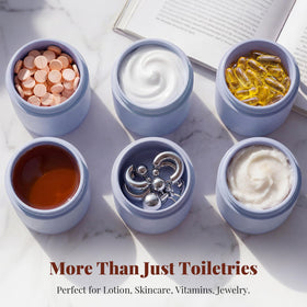 Trimcoo wide-mouth jars for easy filling and cleaning