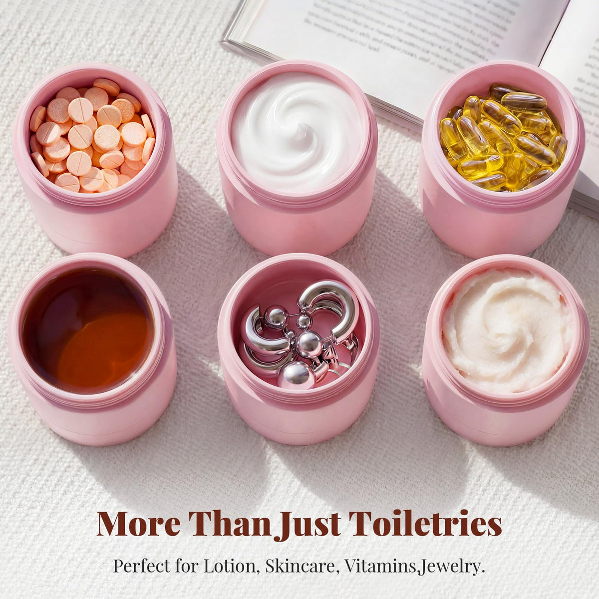 Trimcoo wide-mouth bottles allow easy filling and thorough cleaning.
