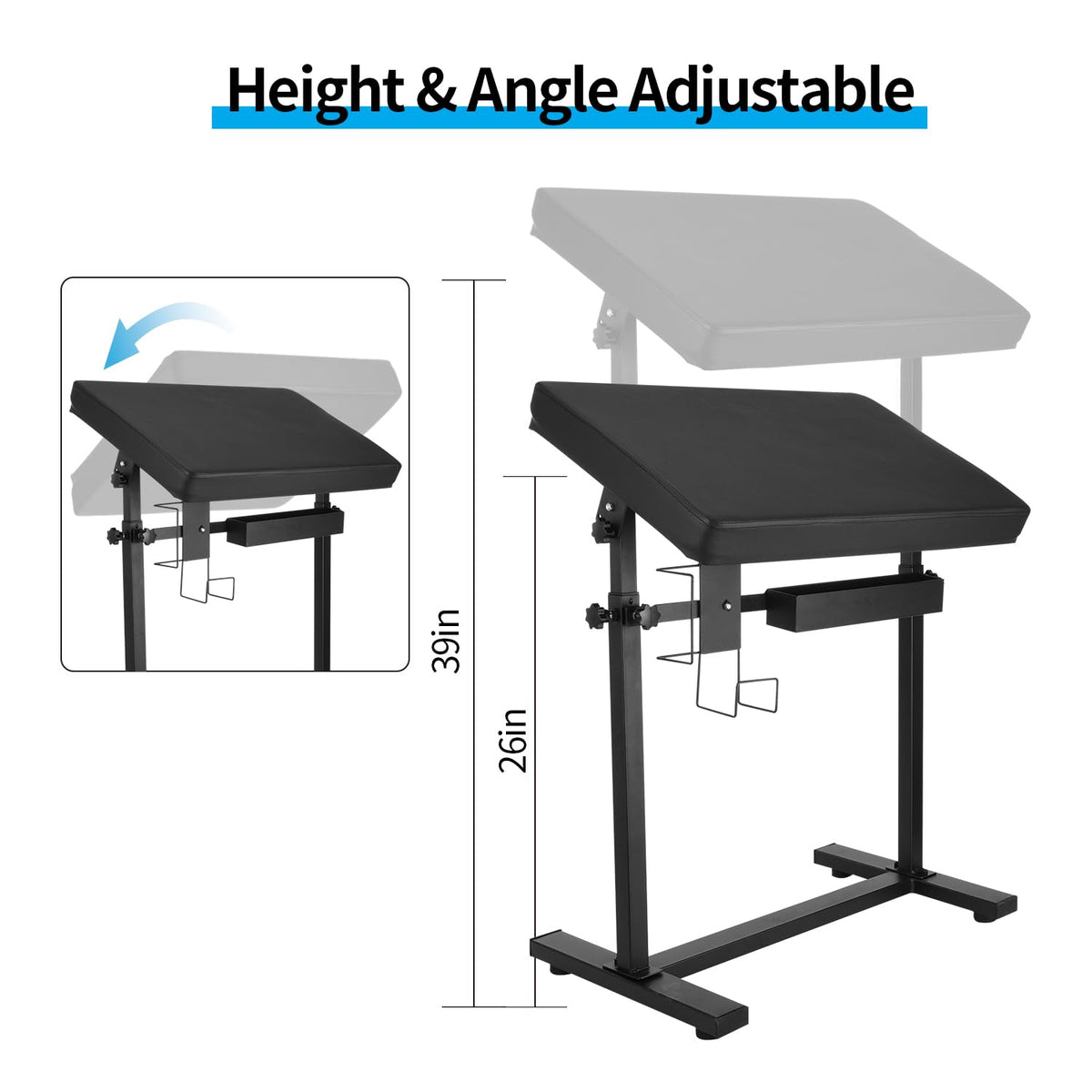 Tripartite arm rest quick-install with included manual for fast setup