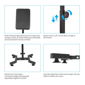 Tripartite Tattoo Armrest Stand is easy to install and clean.