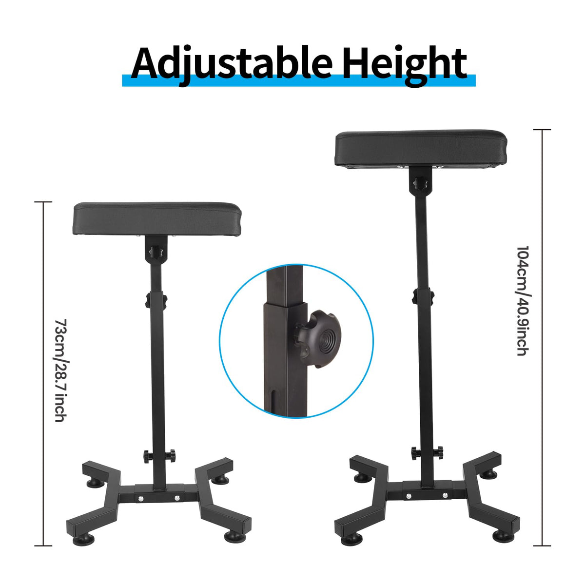 Tripartite Tattoo Armrest Stand features tiltable design for versatile positioning.
