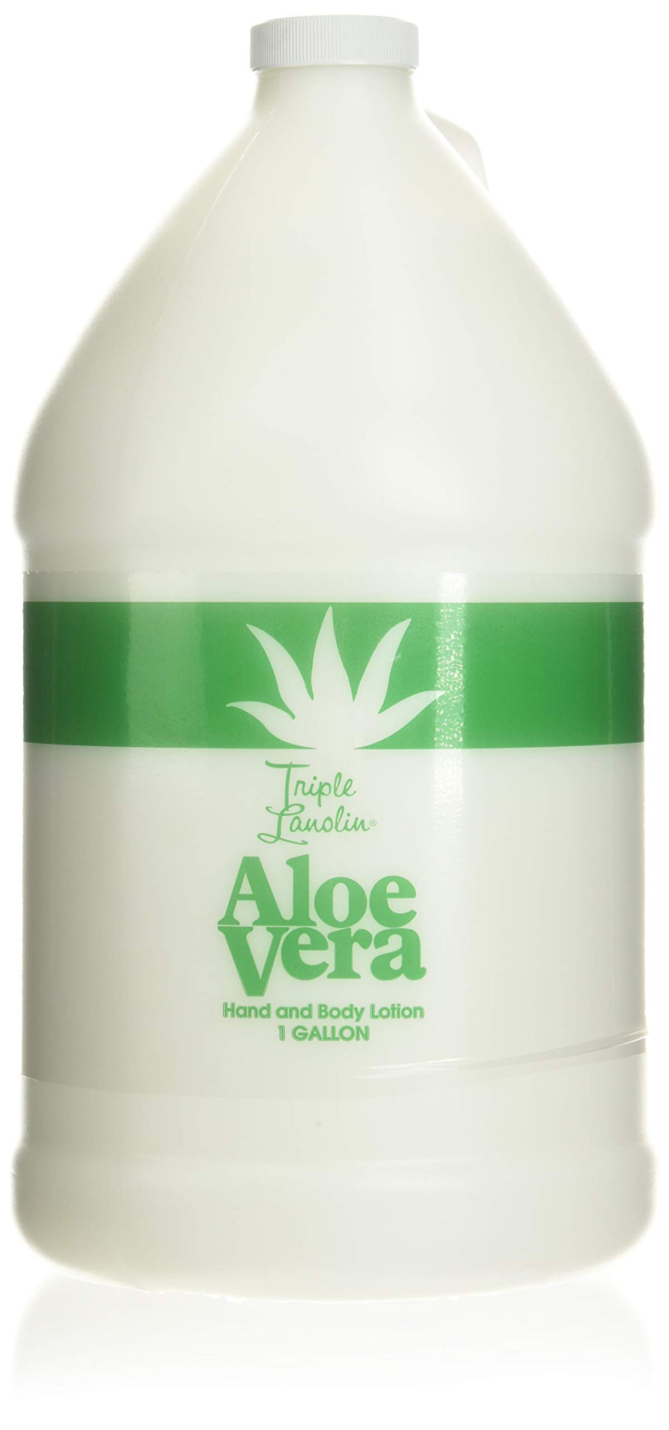 Triple Lanolin Aloe Vera Lotion bottle front showing lightweight hydration for all skin types