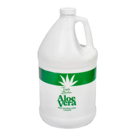 Triple Lanolin Aloe Vera Lotion bottle 128 oz delivering deep hydration for all skin types.