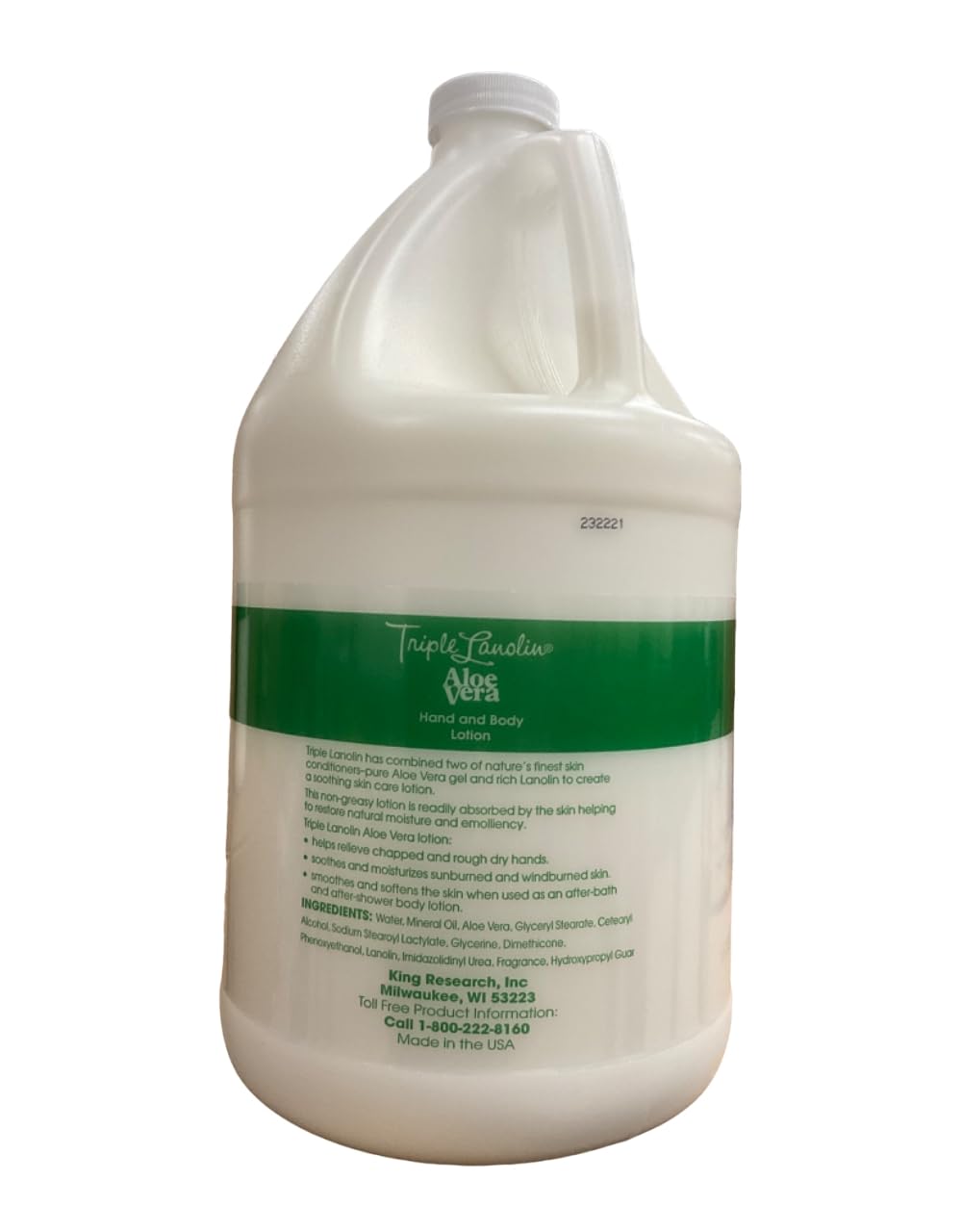 Triple Lanolin Aloe Vera Lotion fast absorption delivers non-greasy hydration after shower.