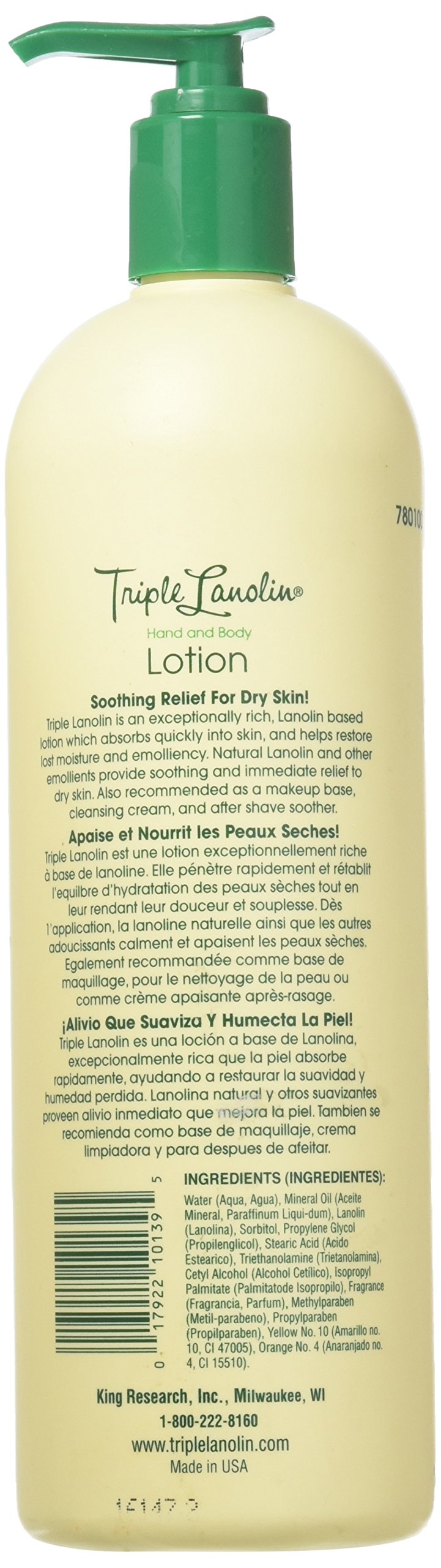 Triple Lanolin Original Formula hand-application for fast-absorbing hand and body moisture.