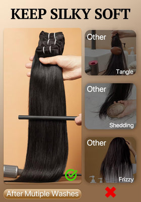 Triippy straight bundles quick wash-and-refresh demonstration.
