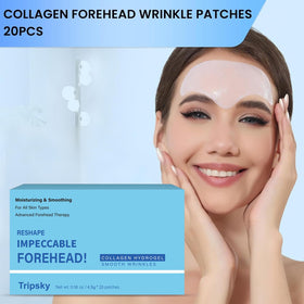 Tripsky easy-apply forehead patches attach securely for effortless skincare.